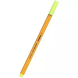 Ручка капиллярная Stabilo, Point, желтая 0,4 мм