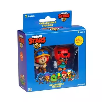 Коллекционные фигурки Brawl Stars, Нита и Джесси, (5см), (BRW2015C)