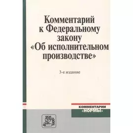 Комментарий к Федеральному закону "Об исполнительном производстве"