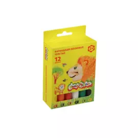 Мелки восковые "Каляка-Маляка" JUMBO, 12 цв
