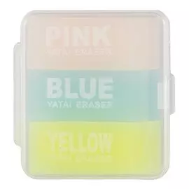 Набор ластиков «Three colour», 3 штуки