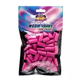 Наполнение для слайма ФОАМ ЧАНКС (Foam Chunkc) Ярко-розовый ТМ Slimer
