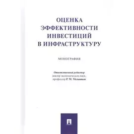 Оценка эффективности инвестиций в инфраструктуру. Монография