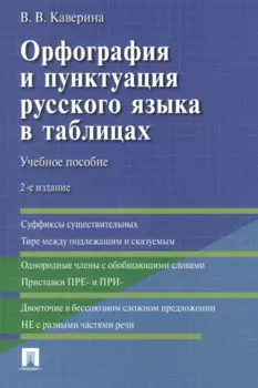 Орфография и пунктуация русского языка в таблицах