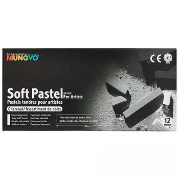 Пастель сухая мягкая «Charcoal», Mungyo, 12 цветов