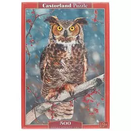 Пазл Castorland 500 эл. 47*33см. Большая рогатая сова B-52387