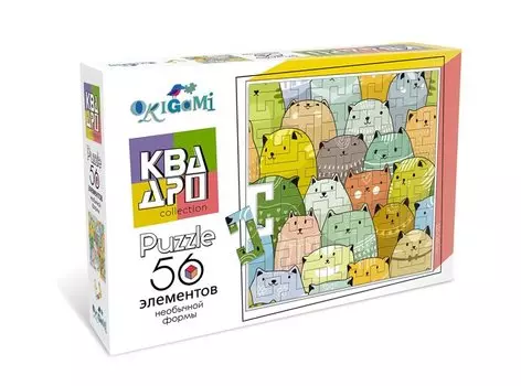 Пазл Квадро "Коты", 56 элементов