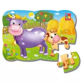 Пазлы на магните Мои первые игры "Коровка"