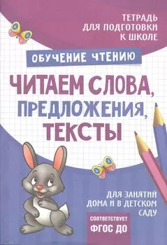 Подготовка к школе. Читаем слова, предложения, тексты