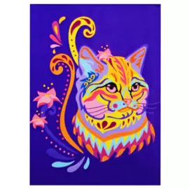 Рисование по номерам "Цветная кошка"