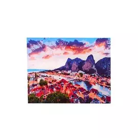 Рисование по номерам "Город Омиш, Хорватия", 40х50 см