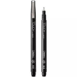 Ручка капиллярная TOUCH Liner 0,5мм, черный, TOUCH