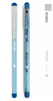 Ручка шариковая Schiller, Blue stars, синяя 0,5 мм