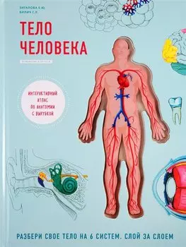 Тело человека. Интерактивный атлас по анатомии с вырубкой. Разбери свое тело на 6 систем. Слой за слоем