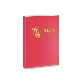 Ежедневник недат. А6 112л Ты сможешь! 7БЦ, мат.лам, тисн.золотой фольгой, офсет