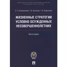 Жизненные стратегии условно осужденных несовершеннолетних. Монография