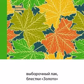 Золотые листья (склейка, 40л.) АЛЬБОМЫ ДЛЯ РИСОВАНИЯ (*склейка). 40 листов