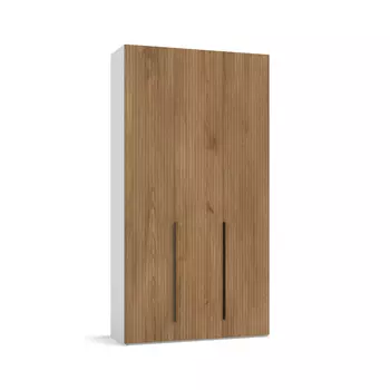 Шкаф BOSS MILLING 120 - 3Д Белый снег, Дуб американский