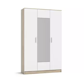 Шкаф Рим-135 NEW Сонома, Белый Снег