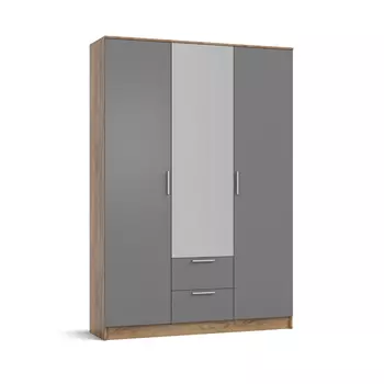 Шкаф Рим 150 NEW Крафт табачный, Серый графит