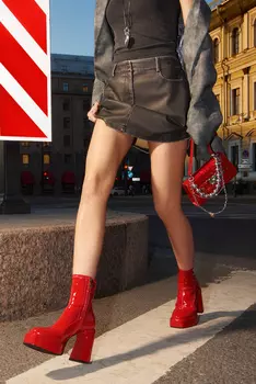 Ботильоны amy красный