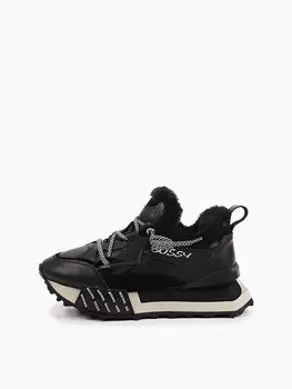 Кроссовки с мехом redgi черный