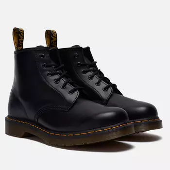 Ботинки Dr. Martens 101 Yellow Stitch Smooth, цвет чёрный, размер 45 EU
