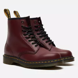 Ботинки Dr. Martens 1460 Smooth, цвет бордовый, размер 46 EU