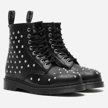 Ботинки Dr. Martens 1460 Stud Wanama Leather Lace Up, цвет чёрный, размер 38 EU