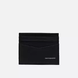 Держатель для карточек Calvin Klein Jeans 6 Credit Card Leather, цвет чёрный