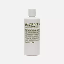 Гель-мыло Malin+Goetz Hand And Body Rum Large, цвет белый