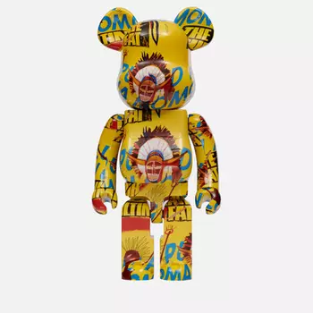 Игрушка Medicom Toy Andy Warhol x Jean-Michel Basquiat 3 1000%, цвет жёлтый