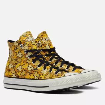 Кеды Converse x Peanuts Chuck 70 High, цвет жёлтый, размер 37.5 EU