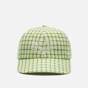 Кепка Butter Goods Equipt Plaid 6 Panel, цвет зелёный