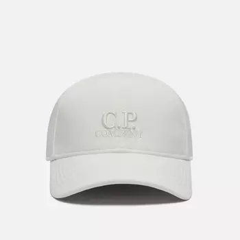 Кепка C.P. Company C.P. Shell-R Logo, цвет белый