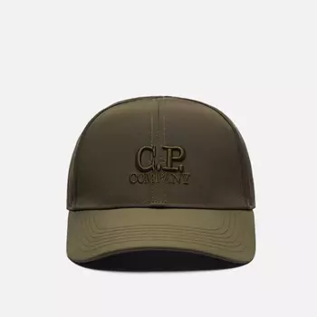 Кепка C.P. Company Chrome-R Logo Recycled, цвет оливковый
