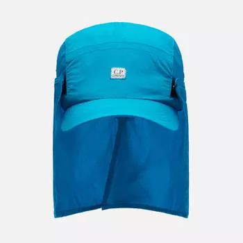 Кепка C.P. Company Chrome-R Neck Flap, цвет голубой