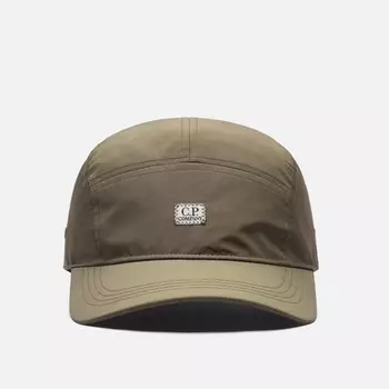 Кепка C.P. Company Chrome-R Panelled Baseball, цвет оливковый