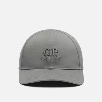 Кепка C.P. Company Gabardina Logo, цвет серый