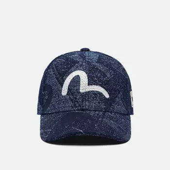 Кепка Evisu Heritage Seagull Embroidery Pocket Jacquard Denim, цвет синий