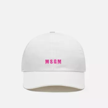 Кепка MSGM Micrologo Baseball, цвет белый
