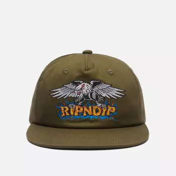 Кепка RIPNDIP Birdy Embroidered Art, цвет оливковый