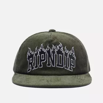 Кепка RIPNDIP Inferno Snapback, цвет оливковый