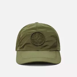 Кепка Stone Island Nylon Metal 6 Panel, цвет оливковый, размер L