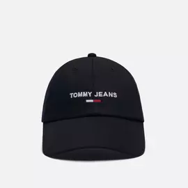 Кепка Tommy Jeans Contrast Strap Baseball, цвет чёрный