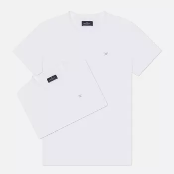 Комплект мужских футболок Hackett Core 2-Pack, цвет белый, размер S