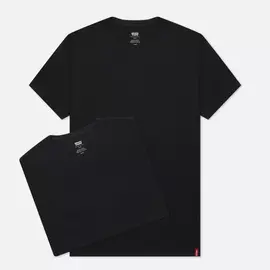 Комплект мужских футболок Levi's 2 Pack Slim Crewneck, цвет чёрный, размер XXL