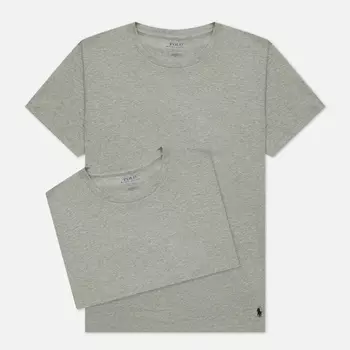 Комплект мужских футболок Polo Ralph Lauren BCI Cotton/Elastane Classic Crew Neck 2-Pack, цвет серый, размер XXL