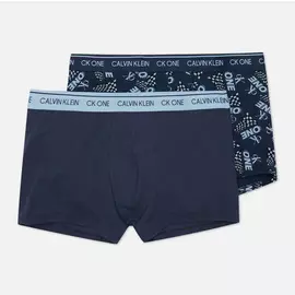 Комплект мужских трусов Calvin Klein Underwear 2-Pack Trunk, цвет синий, размер S