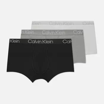 Комплект мужских трусов Calvin Klein Underwear 3-Pack Trunk Modern Structure, цвет комбинированный, размер XXL